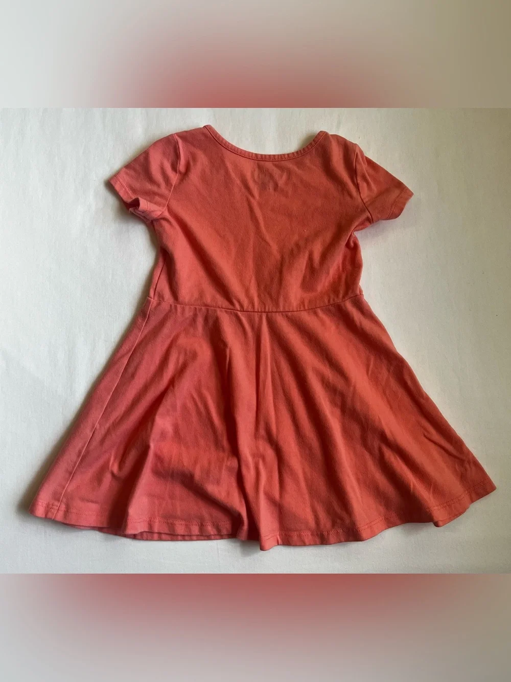 The Children's Place Coral  & Tie-Dye Yellow-Pink Knit Skater Dresses Size 2T